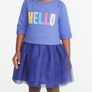 Old Navy Toddler Girls | Hello | Tutu dress | NWT